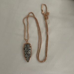 Kendra Scott Rose Gold stone necklace